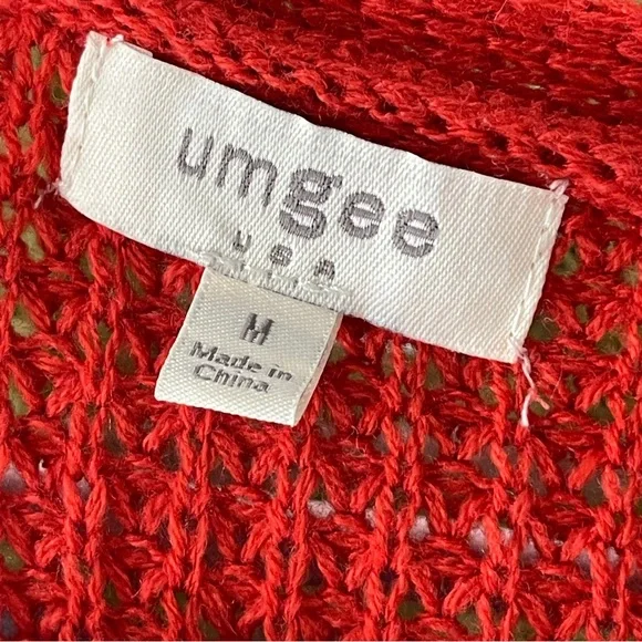 UMGEE Oversized Colorblock Open Front Cardigan, Medium - Picture 7 of 9